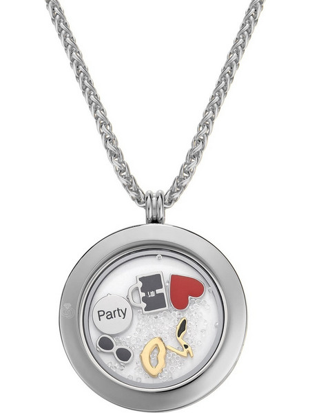 LockIts Γυναικείο Κολιέ από Ατσάλι Ασημί AK33S-982501718L1