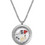 LockIts Γυναικείο Κολιέ από Ατσάλι Ασημί AK33S-982501718L1