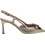 Mourtzi Γόβες Slingback Δερμάτινες με Λεπτό Ψηλό Τακούνι Χρυσές 75-71614
