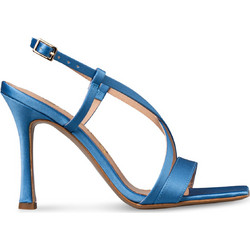 Envie Shoes Γυναικεία Πέδιλα Μπλε με Λεπτό Ψηλό Τακούνι E02-23730