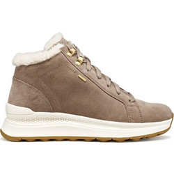 Geox Spherica Γυναικεία Μποτάκια Αστραγάλου Suede Καφέ με Γούνα D56WPA00022C6029