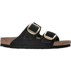 Birkenstock Arizona Big Buckle Δερμάτινα Γυναικεία Σανδάλια Ανατομικά Μαύρα 1023290