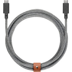 Native Union Zebra Braided USB-C to USB-C 3m Black White BELT-XL-C-ZEB-3-NP