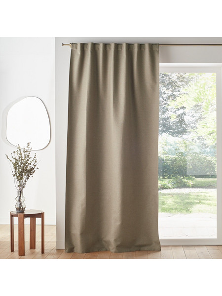 La Redoute Κουρτίνα Συσκότισης με Θηλιές 140x180 Select 350323447 Φυσικό