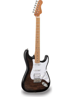 Soundsation Rider Deluxe MTRBK Ηλεκτρική Κιθάρα ST Style με Μαγνήτες HSS & Ταστιέρα Maple