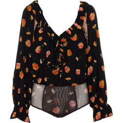 Free People Γυναικείο Χειμερινό Top Μαύρο OB1206417
