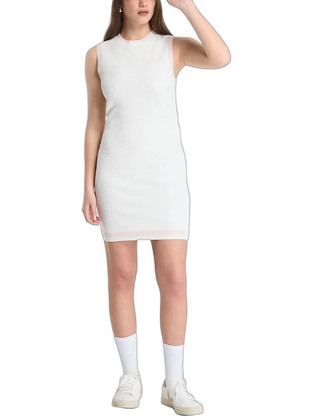 Guess Gabry Mini Καλοκαιρινό Καθημερινό Φόρεμα Λευκό V6GK04Z0648-A10F