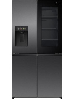 Hisense RQ600P7SKE Ψυγείο Ντουλάπα 615lt No Frost Υ179xΠ91.4xΒ77.8cm Inox