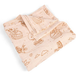 Filibabba Dreamy Adventurers Πάνα Αγκαλιάς από Μουσελίνα Σομόν 120x120cm 108.00507