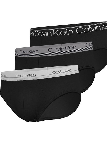 Calvin Klein Ανδρικά Σλιπ Βαμβακερά Μαύρα 3Pack 0000NB2415A-T6B