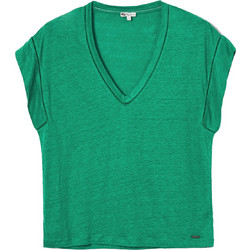 Pepe Jeans Primrose Γυναικείο Καλοκαιρινό Top Λινό Πράσινο PL505229-664