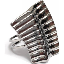 Karma Γυναικείο Δαχτυλίδι από Ατσάλι Ασημί με Swarovski 2412-002A
