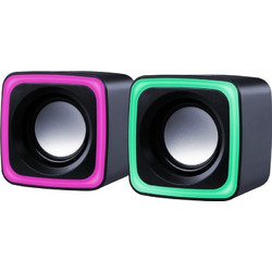 Defender Solar 7 Ηχεία Υπολογιστή 2.0 6W με RGB Φωτισμό Μαύρα