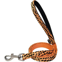 Gloria Pets Leopard Λουρί Σκύλου 1.2m x 15mm Πορτοκαλί