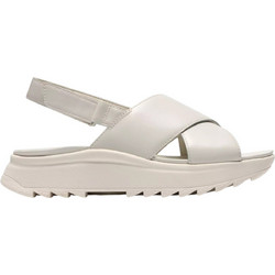 Clarks Δερμάτινα Γυναικεία Σανδάλια Λευκά 26185883