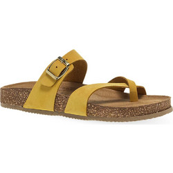Parex Γυναικεία Σανδάλια Suede Ανατομικά Κίτρινα 11531076