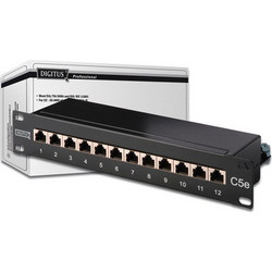 Digitus DN-91512S Ethernet Patch Panel Rack 1U 19" 12 Θυρών Cat.5e Shielded STP