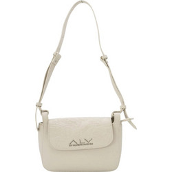 Alviero Martini Fergy Flap Γυναικείο Τσαντάκι Χιαστί από Δερματίνη Λευκό με Στενό Λουρί ALVB13104-875