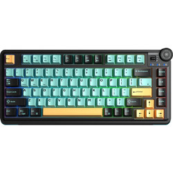 Aula AU75 Ασύρματο Μηχανικό Gaming Πληκτρολόγιο TenKeyLess με Bloomfield Διακόπτες RGB Black Yellow