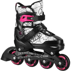 Nils Extreme NH10907 InLine Αυξομειούμενα Rollers Ενηλίκων Ροζ Μαύρα Λευκά