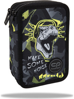 CoolPack Jumper Dino Park Κασετίνα Γεμάτη με 3 Θήκες Μαύρη F067966