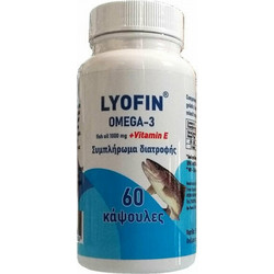 LyoFin Omega-3 Ιχθυέλαιο για Παιδιά 1000mg 60 Κάψουλες