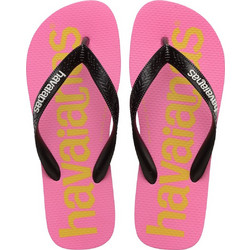 Havaianas Logomania 2 Γυναικείες Σαγιονάρες Αντιολισθητικές Φούξια 4145741-0031