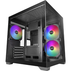 Mars Gaming MC-View3 Black Gaming Micro Tower Κουτί Υπολογιστή RGB με Πλαϊνό Παράθυρο