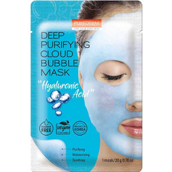 Purederm Deep Purifying Cloud Bubble Sheet Μάσκα Προσώπου για Ενυδάτωση με Υαλουρονικό 20gr