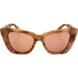 Max Mara MM0099 56E Γυναικεία Γυαλιά Ηλίου Cat Eye Κοκάλινα Καφέ με Καφέ Φακό