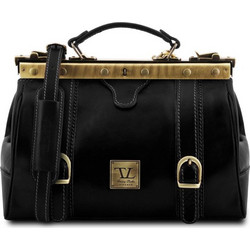 Tuscany Leather Mona Lisa Ιατρική Τσάντα Δερμάτινη Μαύρη