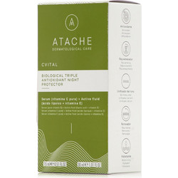Atache C Vital Biological Triple Antioxidant Night Protector Serum 15ml + Active Fluid 30ml