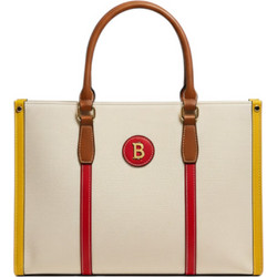Bag to Bag Γυναικεία Τσάντα Χειρός από Δερματίνη Μπεζ Πολύχρωμη WH2511