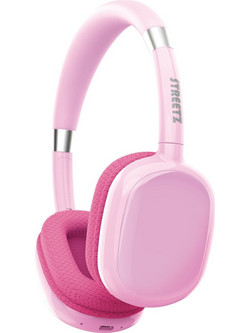 Streetz BT10 BT10 Ενσύρματα & Ασύρματα Bluetooth Ακουστικά Over Ear Ροζ Φούξια