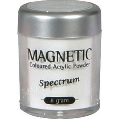 Magnetic White Acrylic Powder 15gr