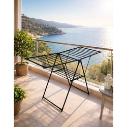 General Trade GBW-77009-18 Πτυσσόμενη Απλώστρα Ρούχων Δαπέδου με Μήκος Απλώματος 18m