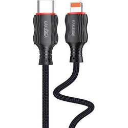 Kakusiga KSC-996 Braided USB-C to Lightning Cable 20W 2m Black