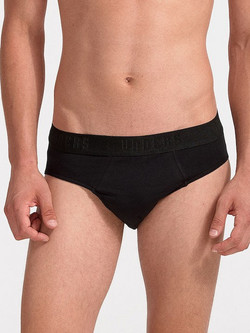 Helios Ανδρικά Σλιπ Βαμβακερά Μαύρα 2Pack 85195