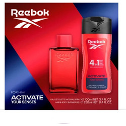 Reebok For Him Activate Your Senses Eau de Toilette 100ml + Shower Gel 250ml