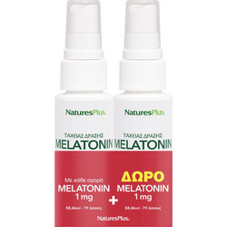 Nature's Plus Melatonin Spray 2x58.46ml