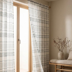 Premier Κουρτίνα Παραθύρου με Τρέσα 140x270 Aria 20.00.12364 Ciel