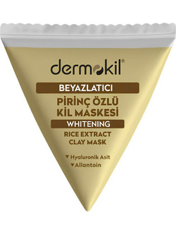 Dermokil Rice Κρεμώδης Μάσκα Προσώπου για Λάμψη με Άργιλο & Υαλουρονικό 9ml