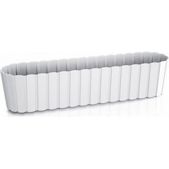 Prosperplast Boardee Case Γλάστρα Οβάλ Πλαστική Λευκή 58.7x14.4x13cm DDEC600-S449