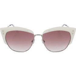 Isabel Marant IM0160/S 7AP Γυναικεία Γυαλιά Ηλίου Cat Eye Ασημί Άσπρο με Καφέ Φακό