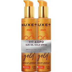Nuxe Gold Λάδι Μαυρίσματος Προσώπου & Σώματος SPF30 2x150ml