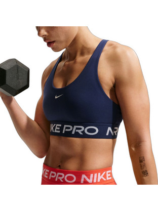 Nike Pro 365 Αθλητικό Μπουστάκι με Μέτρια Στήριξη Navy Μπλε IQ1035-410