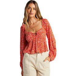 Billabong Your Fav Γυναικείο Καλοκαιρινό Crop Top Πορτοκαλί ABJWT00441-NNZ0