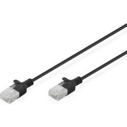 Digitus U/UTP Cat.6 Καλώδιο Δικτύου Ethernet 2m Black DK-1618-020S-BL