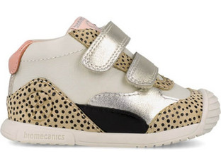 Biomecanics Παιδικά Sneakers Μποτάκια Μπεζ Χρυσά Ασημί 261106-C695