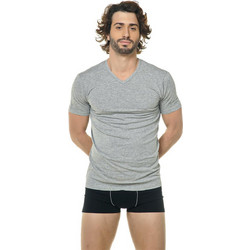 Sergio Tacchini Κοντομάνικο Ανδρικό Φανελάκι Βαμβακερό Γκρι TV550-329